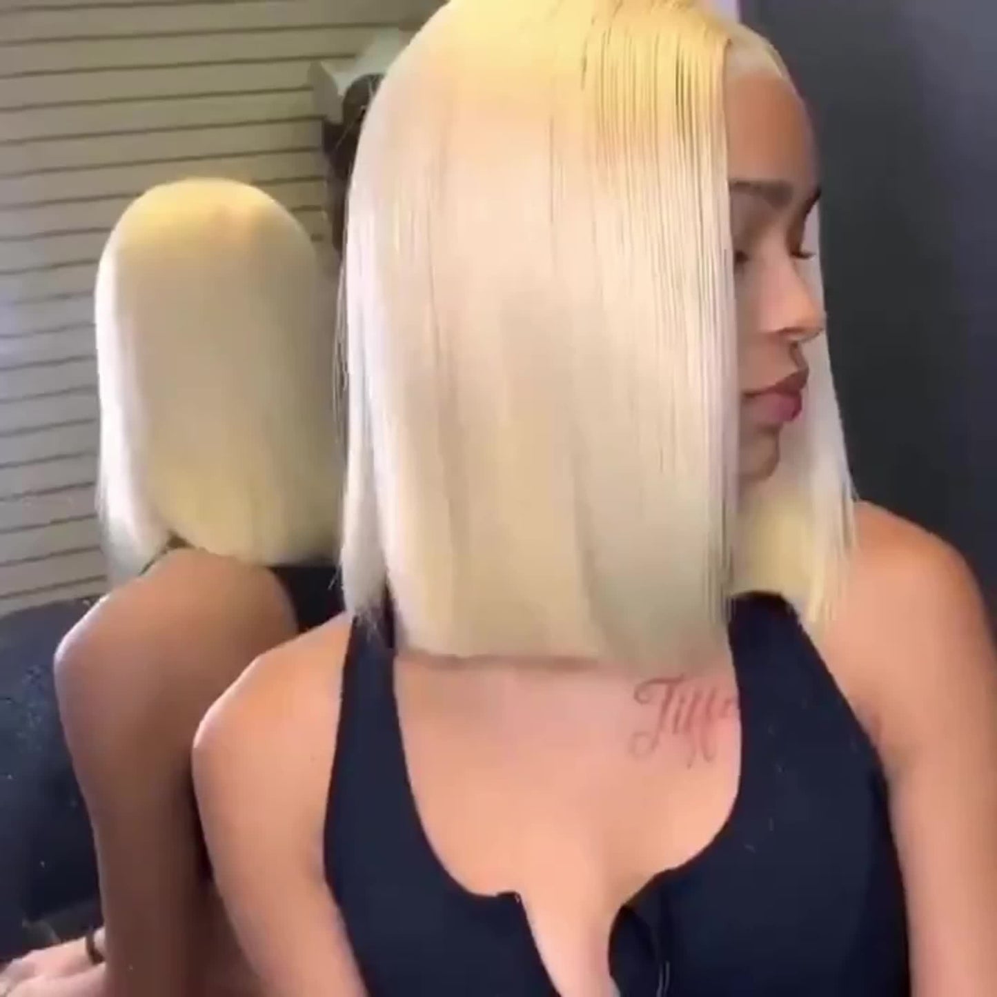 Hair Sophisticated Bone Straight 613 Blonde Bob Wig – 13x4 HD Lace Front Human Hair Wig, Pre-Plucked Short Cut, Closure Lace Frontal Wig