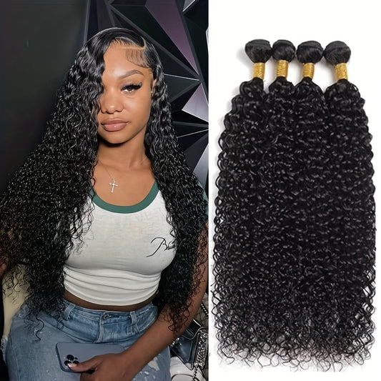 Hair Sophisticated™ – Ocean Wave Bundle Set 4 Bundles Deep Wave Virgin Brazilian Human Hair | 12A Grade | Wet & Wavy Perfection