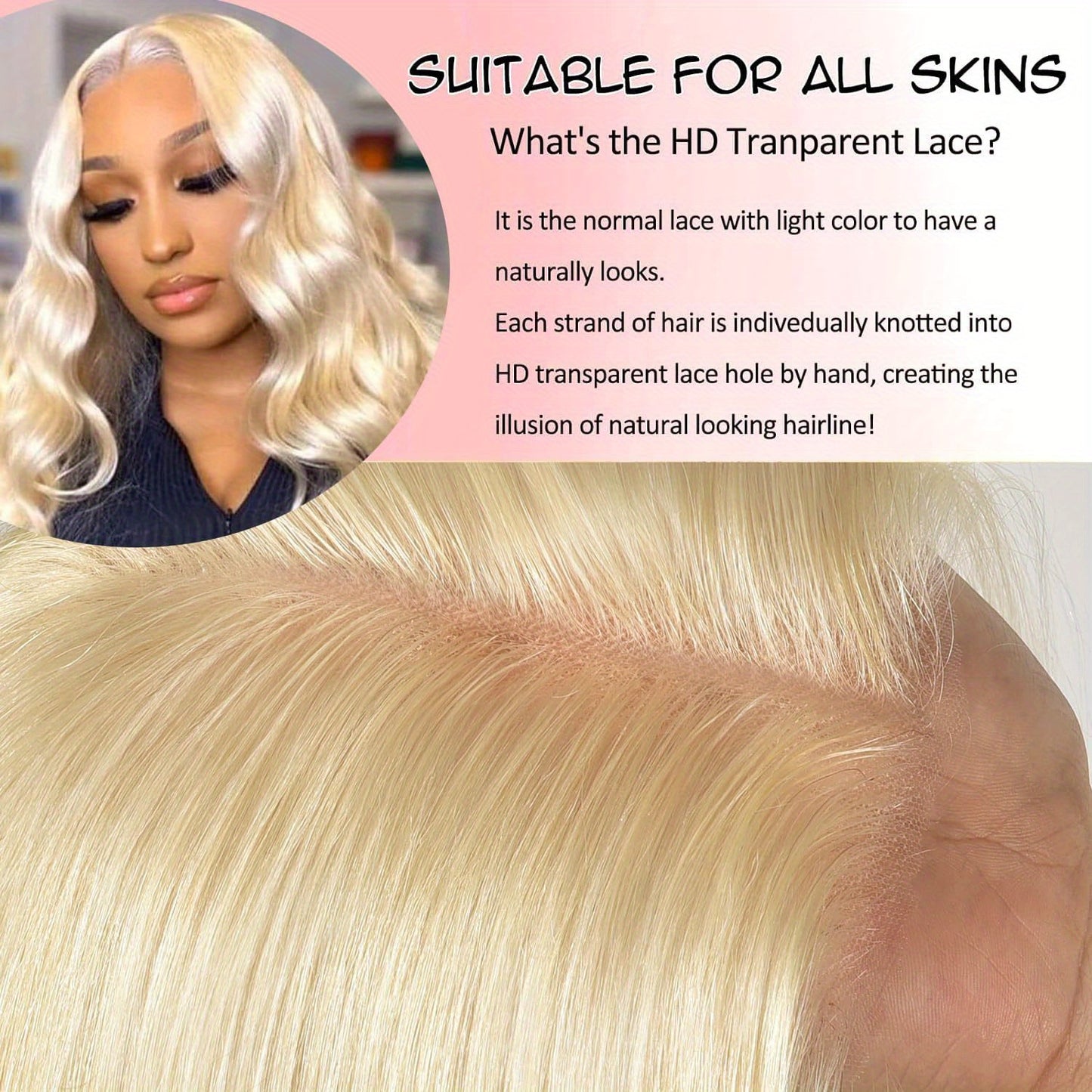 613 Lace Front Wig Human Hair 13x4 Body Wave Blonde Lace Frontal Wigs Human Hair Pre Plucked Glueless Wigs Human Hair 180 Density 30 Inch