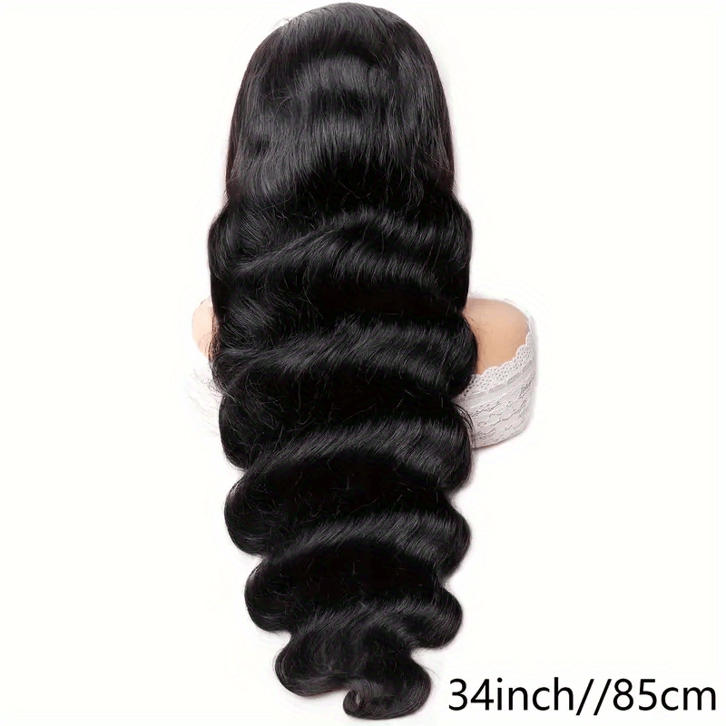 Hair Sophisticated Body Wave Lace Front Wig – 13x4 HD Transparent Lace, Pre-Plucked with Baby Hair, 100% Human Hair, 200% Density, Natural Color Wig for Women