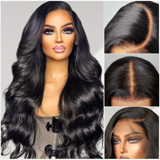 Hair Sophisticated Body Wave Lace Front Wig – 13x4 HD Transparent Lace, Pre-Plucked with Baby Hair, 100% Human Hair, 200% Density, Natural Color Wig for Women