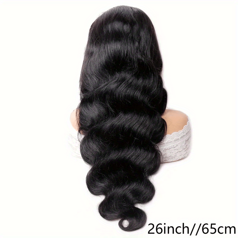 Hair Sophisticated Body Wave Lace Front Wig – 13x4 HD Transparent Lace, Pre-Plucked with Baby Hair, 100% Human Hair, 200% Density, Natural Color Wig for Women