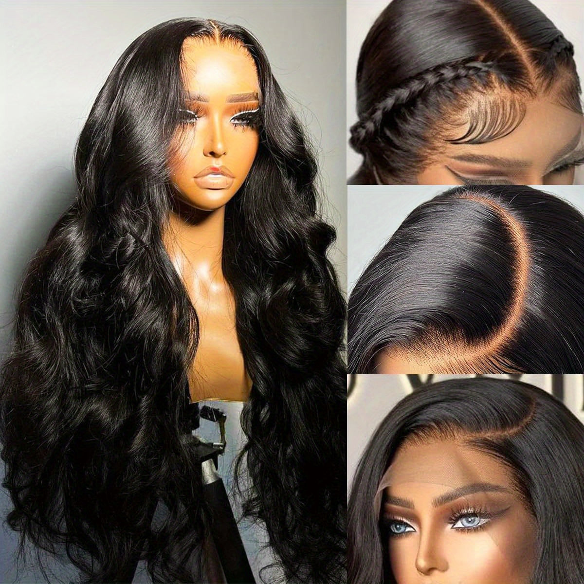 Hair Sophisticated Body Wave Lace Front Wig – 13x4 HD Transparent Lace, Pre-Plucked with Baby Hair, 100% Human Hair, 200% Density, Natural Color Wig for Women