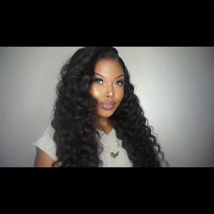 Hair Sophisticated Brazilian Deep Wave Human Hair – 4 Bundles + 4x4 Transparent Lace Closure | 100% Unprocessed Virgin Hair | Free Part | 5-Piece Bundle Deal
