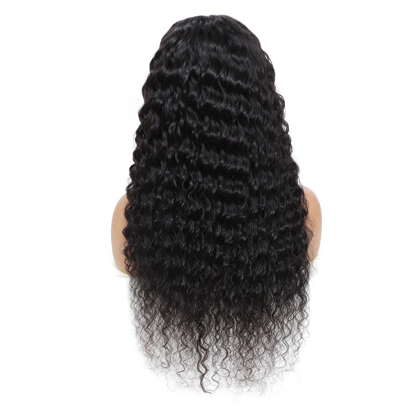 180% Density Deep Wave Lace Front Wig - 4x4 Transparent Closure, Human Hair, Natural Black Color, Wet and Wavy Look with Baby Hair for Women, Versatile Hair Wig | Voluminous Hairstyle | Full Luxurious Wig