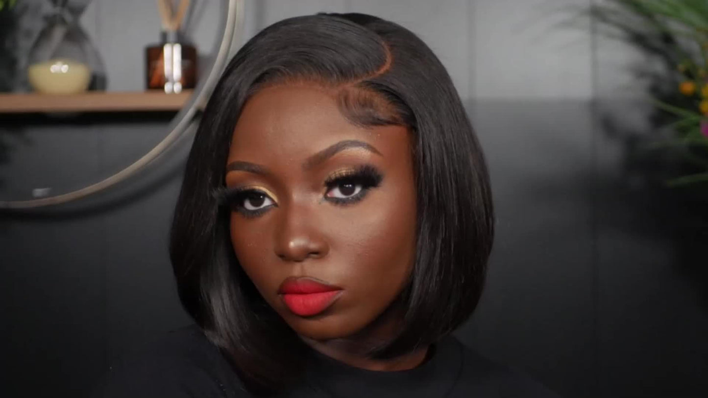 Hair Sophisticated - Bob Wig for Women, 13x4 Lace Front, Human Hair