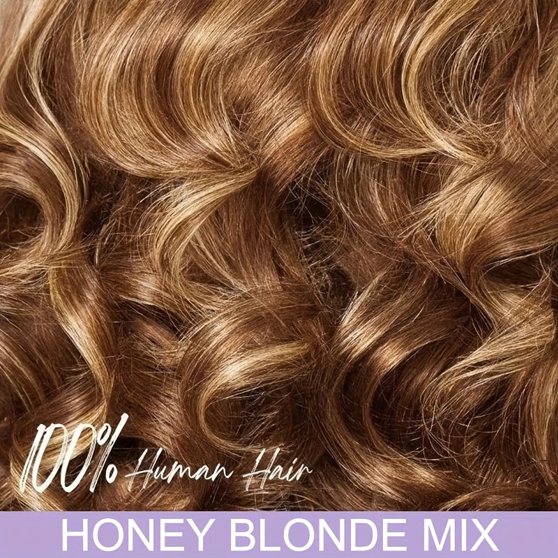 Hair Sophisticated Blonde Highlighted Body Wave Bob Wig ā 13x4 HD Lace Front, 250% Density Human Hair Wig for Women, Pre-Plucked with Baby Hair, Bleached Knots, Natural Hairline | Spring New Arrival