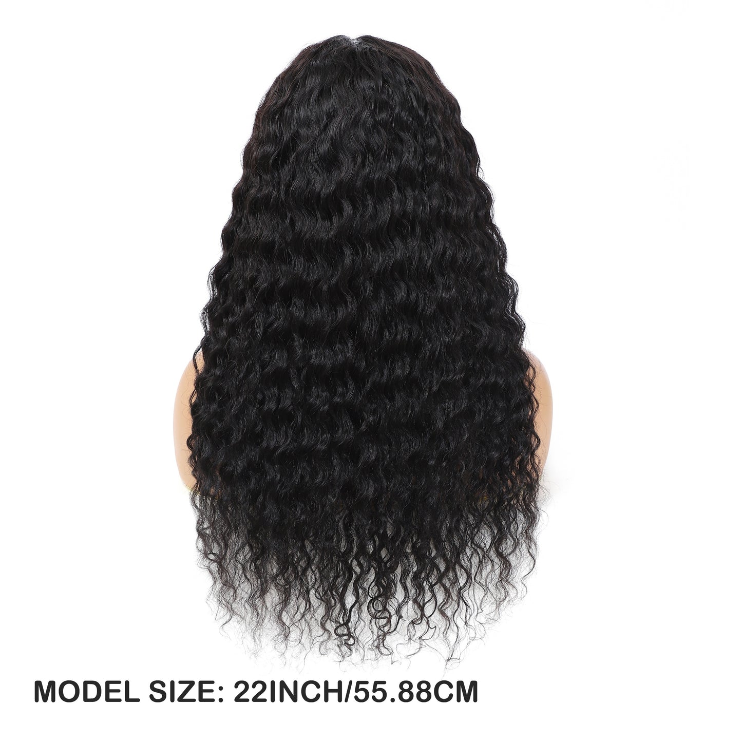 180% Density Deep Wave Lace Front Wig - 4x4 Transparent Closure, Human Hair, Natural Black Color, Wet and Wavy Look with Baby Hair for Women, Versatile Hair Wig | Voluminous Hairstyle | Full Luxurious Wig