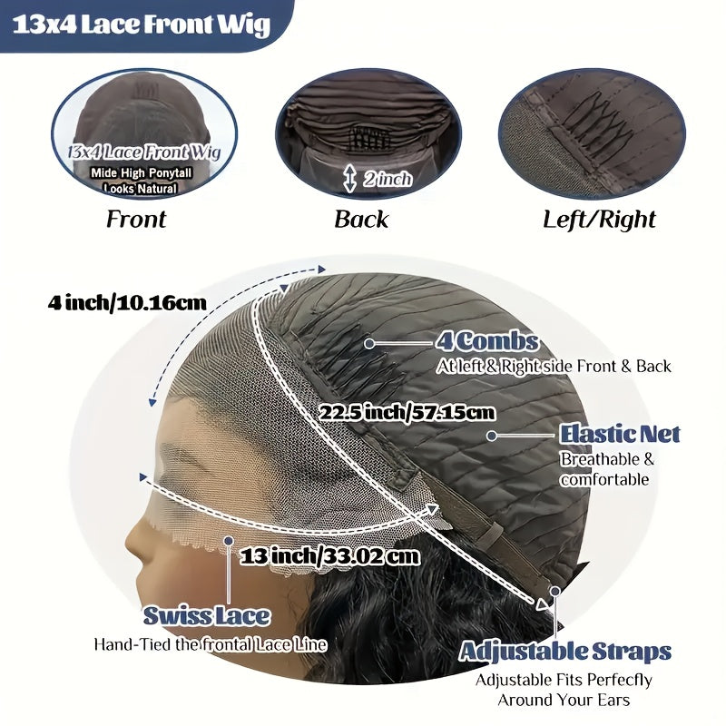 Highlight Lace Front Wig Human Hair 1B/30 Black And Brown Deep Wave Wigs Glueless Wigs Human Hair Pre Cut 13x4 HD Lace Frontal Wig Human Hair Pre Plucked with Baby Hair 200% Density human hair bundles