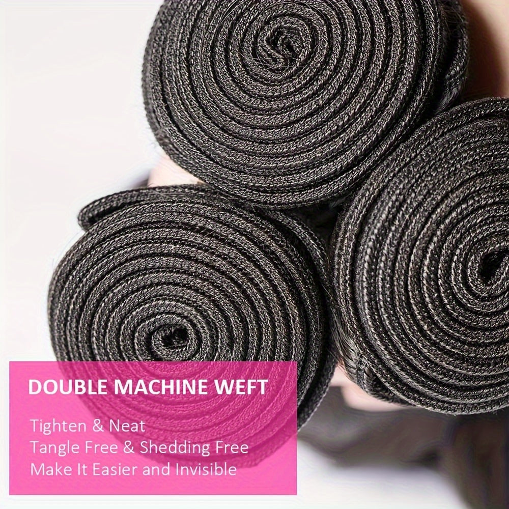 Hair Sophisticated™ – Deep Essence Set 4 Bundles Brazilian Deep Wave + 4x4 HD Lace Closure | Wet & Wavy Look | Mesh Bag Included