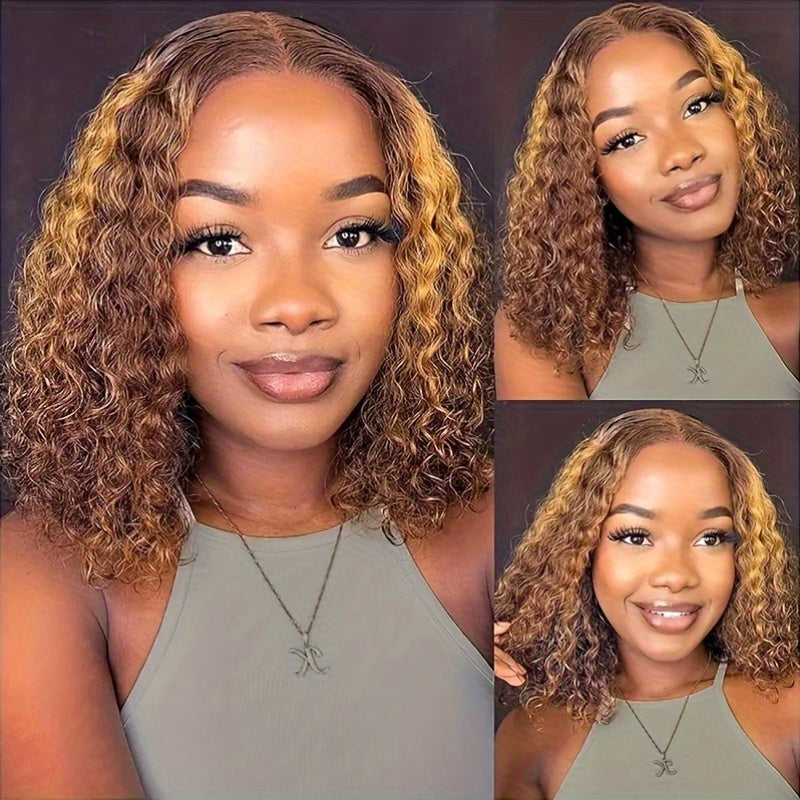 Hair Sophisticated™ 14" Ombre Blonde Deep Wave Bob Wig