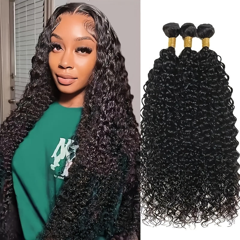 Hair Sophisticated™ – Deep Ocean 3-Bundle Set 12A Brazilian Virgin Deep Wave Hair | 100% Unprocessed | Wet & Wavy Look