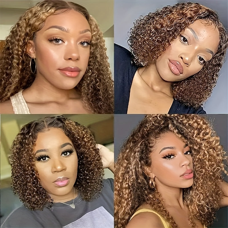 Hair Sophisticated™ 14" Ombre Blonde Deep Wave Bob Wig