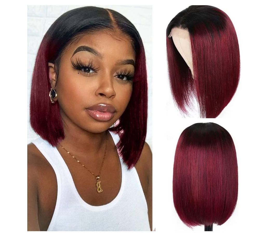 Ombre straight bob wig