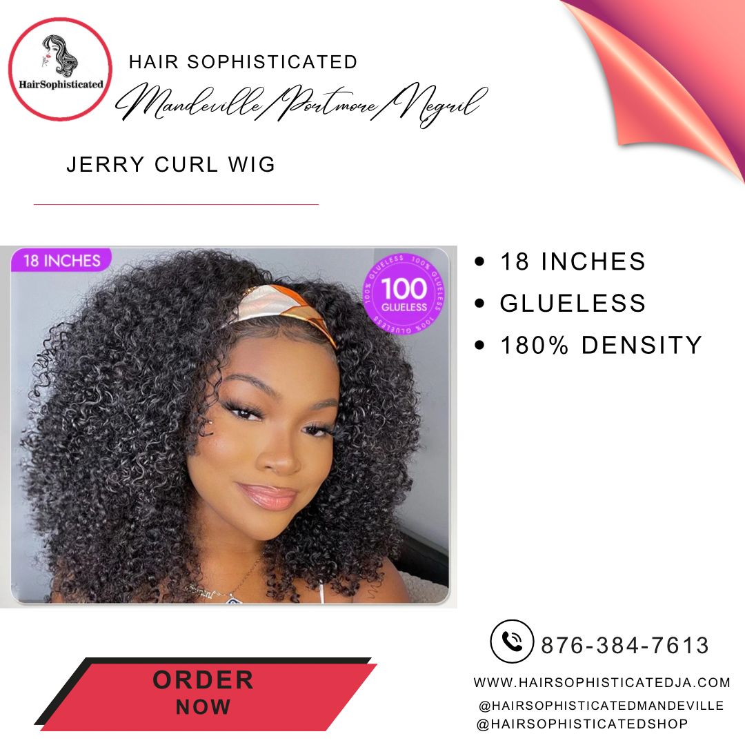 Jerry curl wig