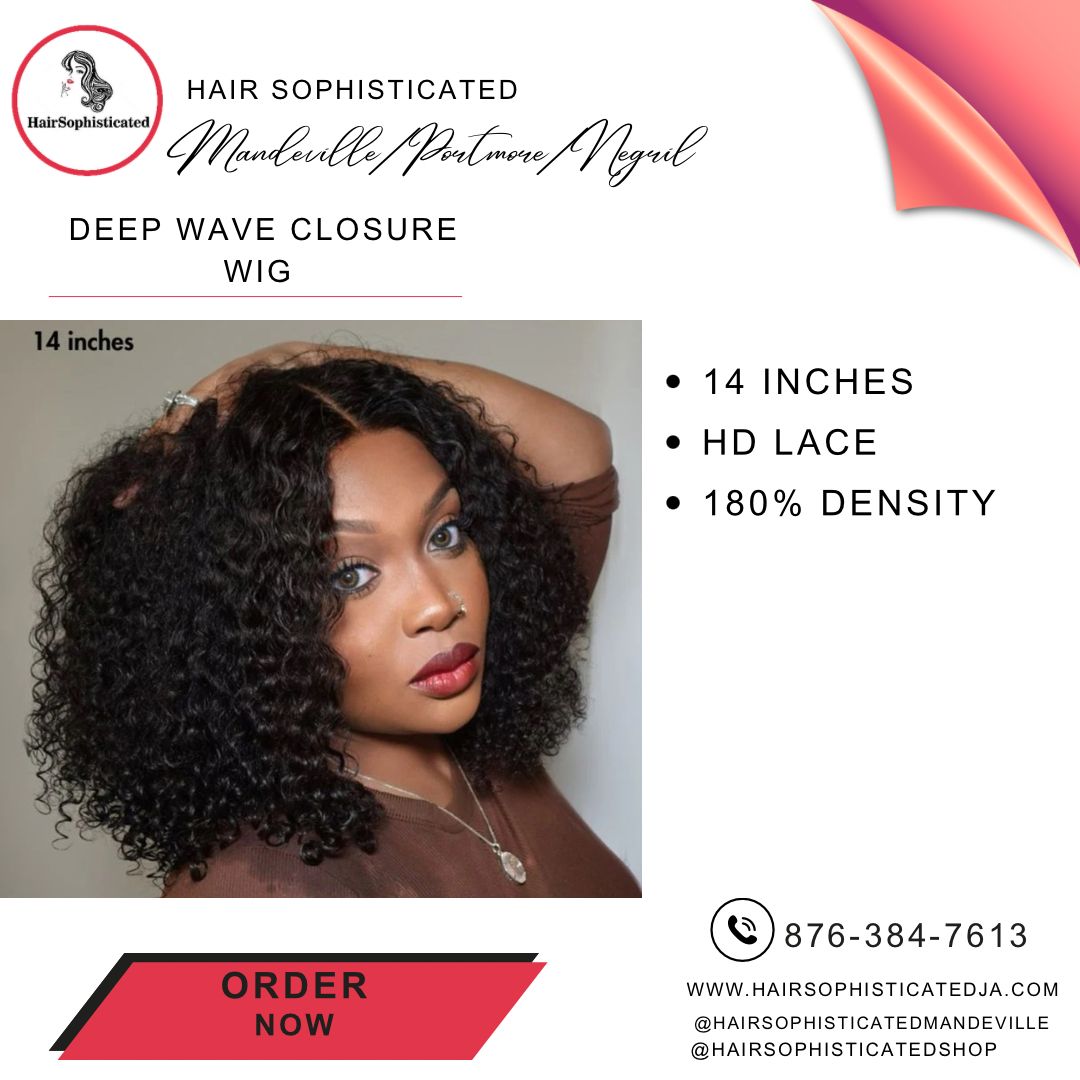 Deep wave closure wig
