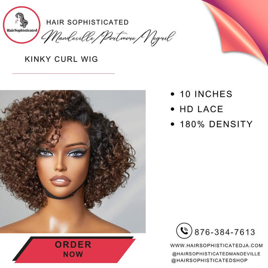 Kinky curl wig