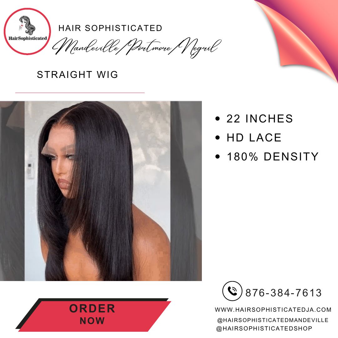 Straight wig
