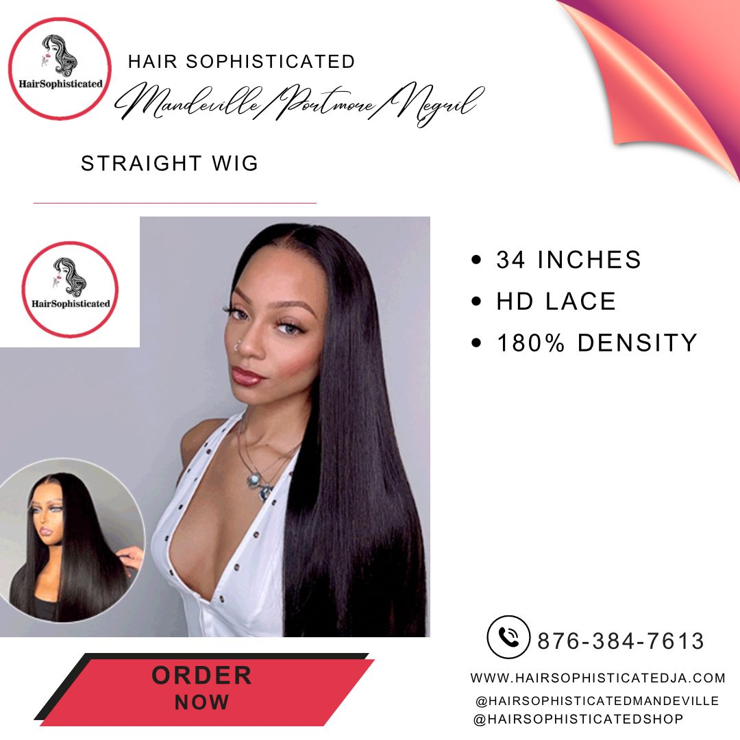 Straight wig