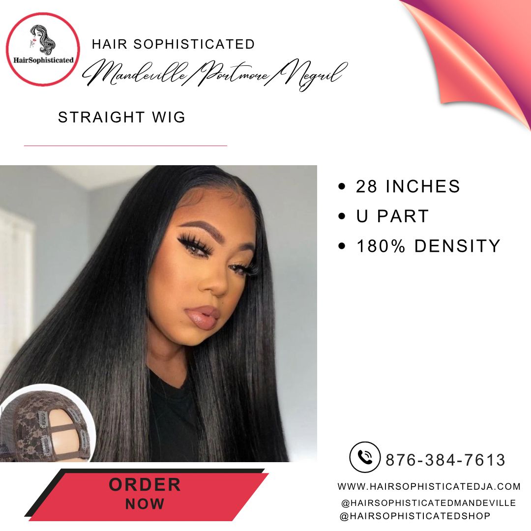 Straight wig