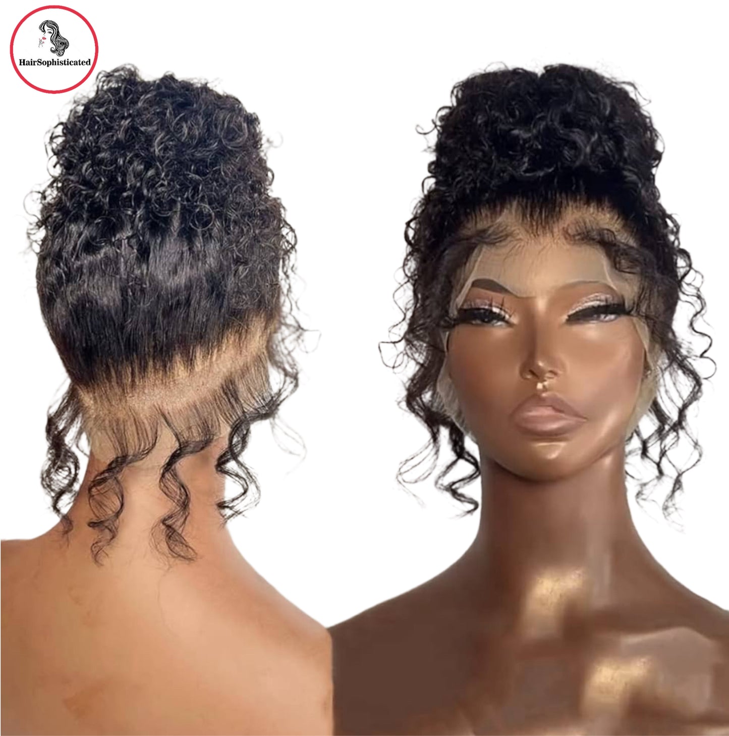Hair Sophisticated 18” Deep Wave 360 Front Wigs For women