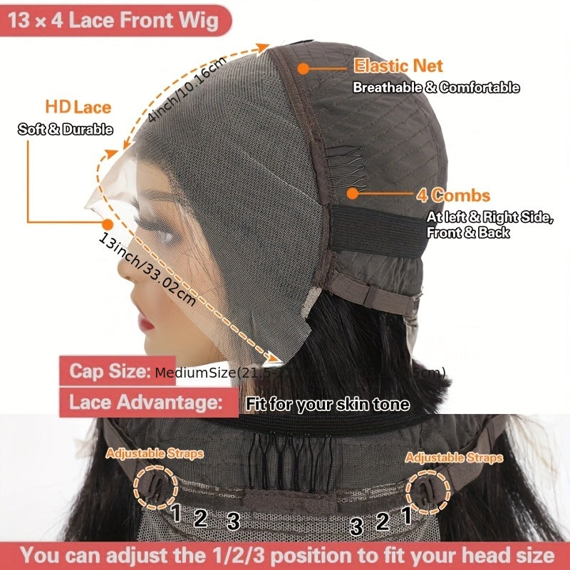 Hair sophisticated - Body Wave 20-32 Inches, Density 180, No Glue Wig to Wear And Go