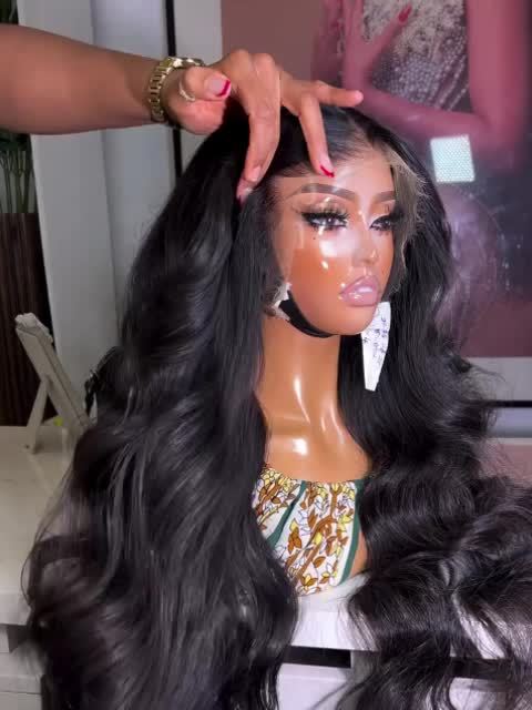 Hair Sophisticated Body Wave Lace Front Wig – 13x4 HD Transparent Lace, Pre-Plucked with Baby Hair, 100% Human Hair, 200% Density, Natural Color Wig for Women