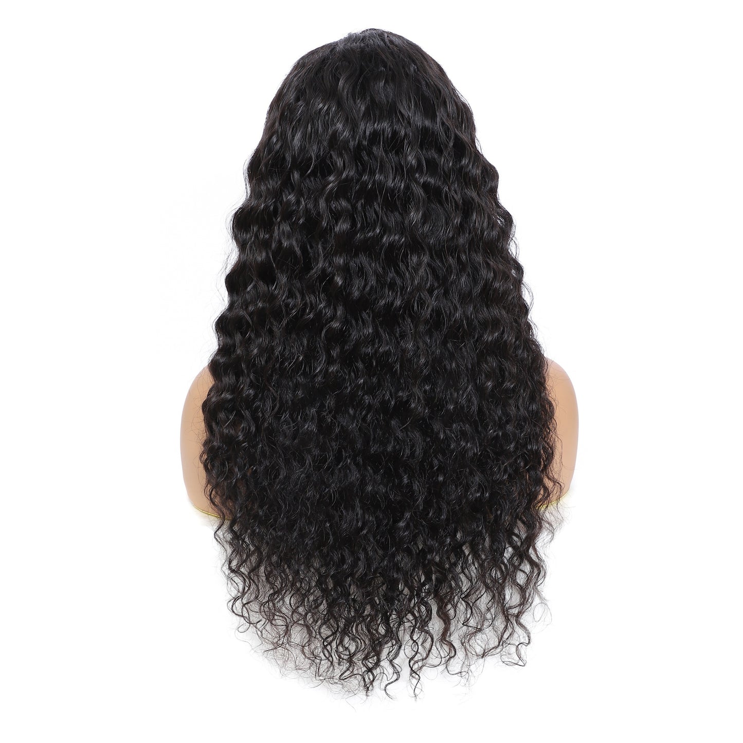 180% Density Deep Wave Lace Front Wig - 4x4 Transparent Closure, Human Hair, Natural Black Color, Wet and Wavy Look with Baby Hair for Women, Versatile Hair Wig | Voluminous Hairstyle | Full Luxurious Wig