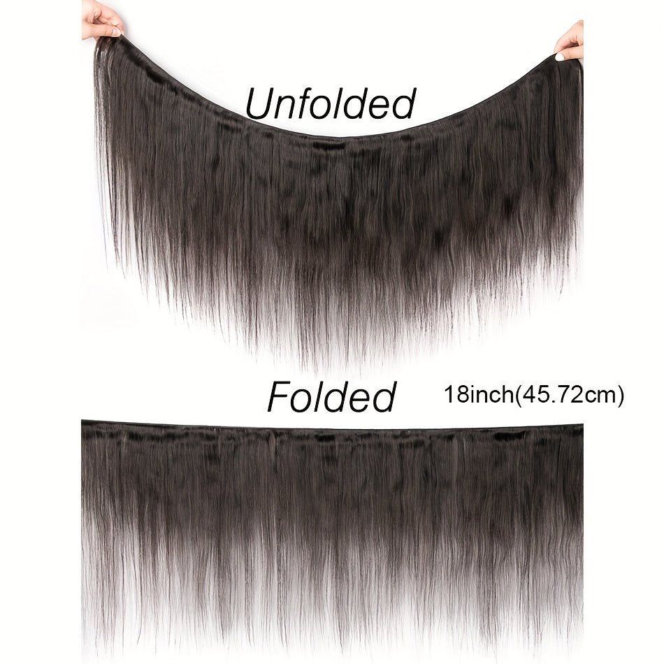 Hair Sophisticated™ – Sleek Luxe 3-Bundle Set with 5x5 Lace Closure