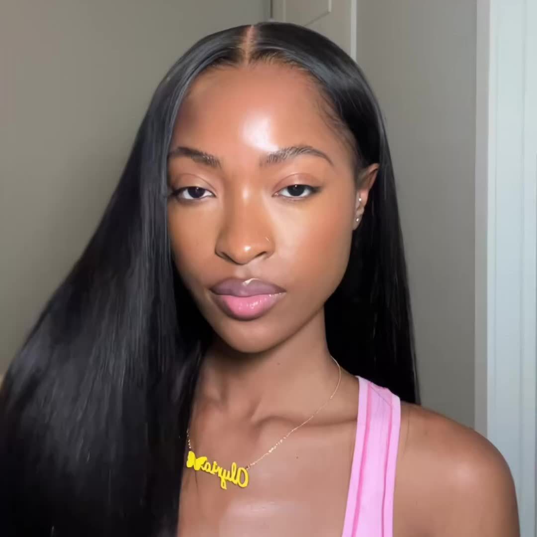 Hair Sophisticated™ – Sleek Crown Set Brazilian Straight Bundles + 13x4 HD Lace Frontal | 100% Virgin Hair | Unprocessed