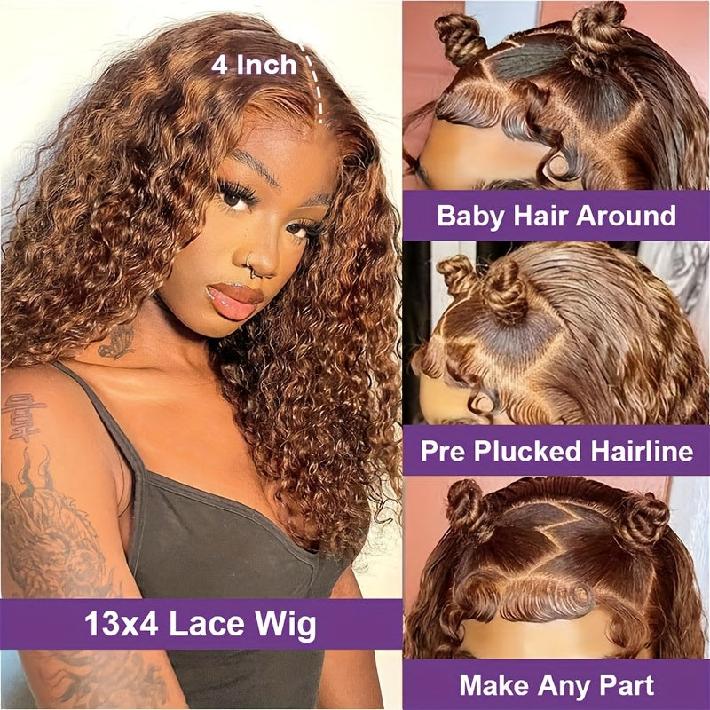 Hair Sophisticated™ 14" Ombre Blonde Deep Wave Bob Wig