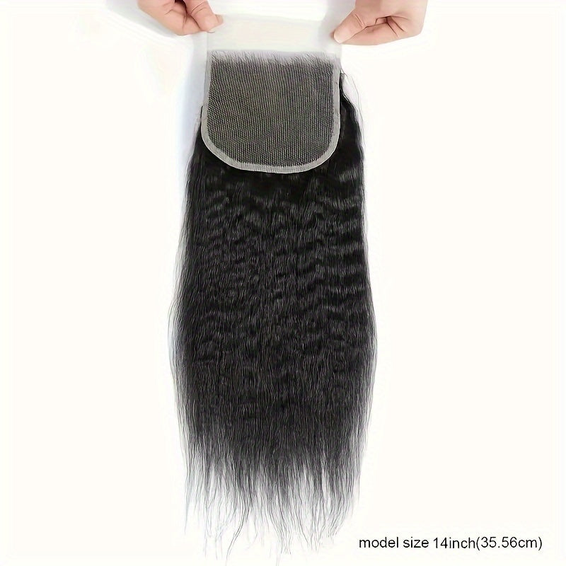 Hair Sophisticated™ – Yaki Luxe 4-Bundle Set with 4x4 Closure