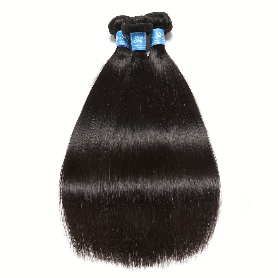 Hair Sophisticated™ – Sleek Luxe 3-Bundle Set with 5x5 Lace Closure