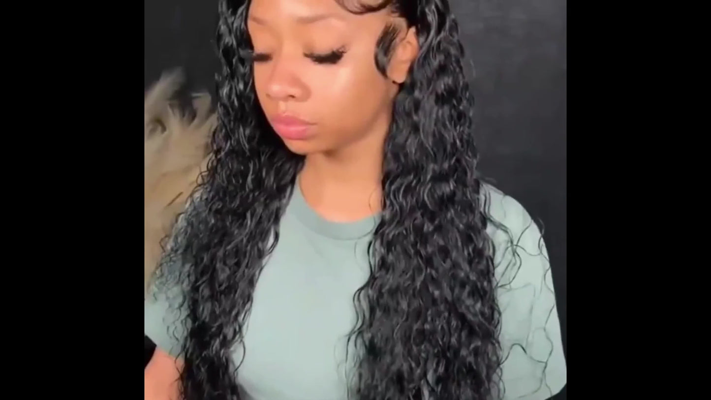 Hair Sophisticated™ – Ocean Wave Bundle Set 4 Bundles Deep Wave Virgin Brazilian Human Hair | 12A Grade | Wet & Wavy Perfection