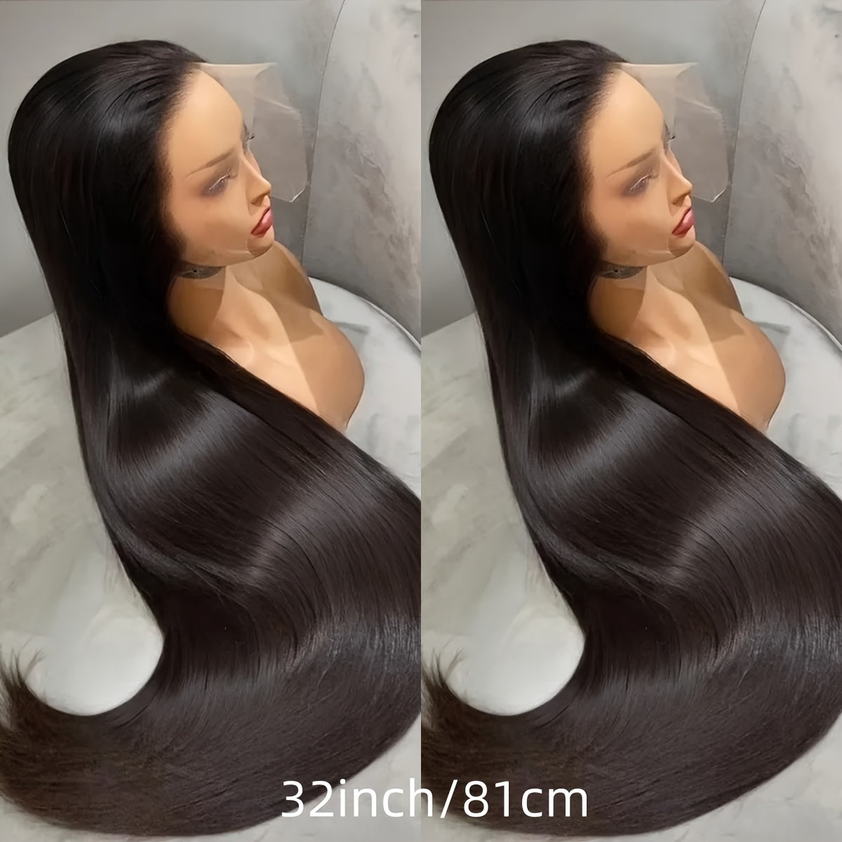 Hair Sophisticated - 100% Peruvian Straight Human Hair HD Lace Frontal Wig ā 13x7x1 Transparent Glueless Wig for Women