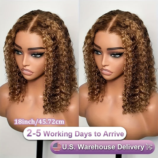 Hair Sophisticated™ 14" Ombre Blonde Deep Wave Bob Wig