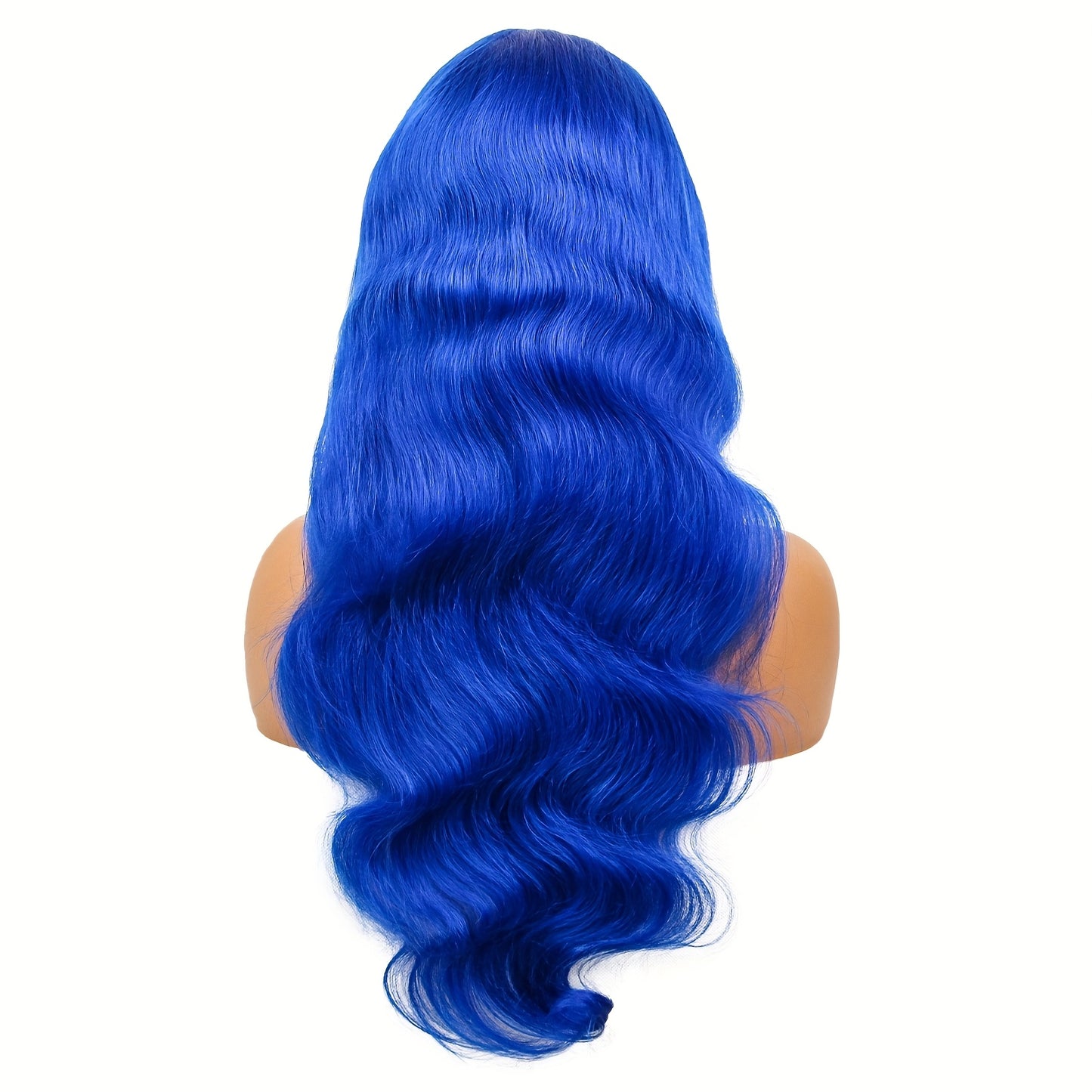 Hair Sophisticated Blue Body Wave Lace Front Wig – 13x4 HD Lace, 100% Human Hair, Pre-Plucked, Glueless, 12A Grade, 180% Density, Vibrant Colored Wig for Women