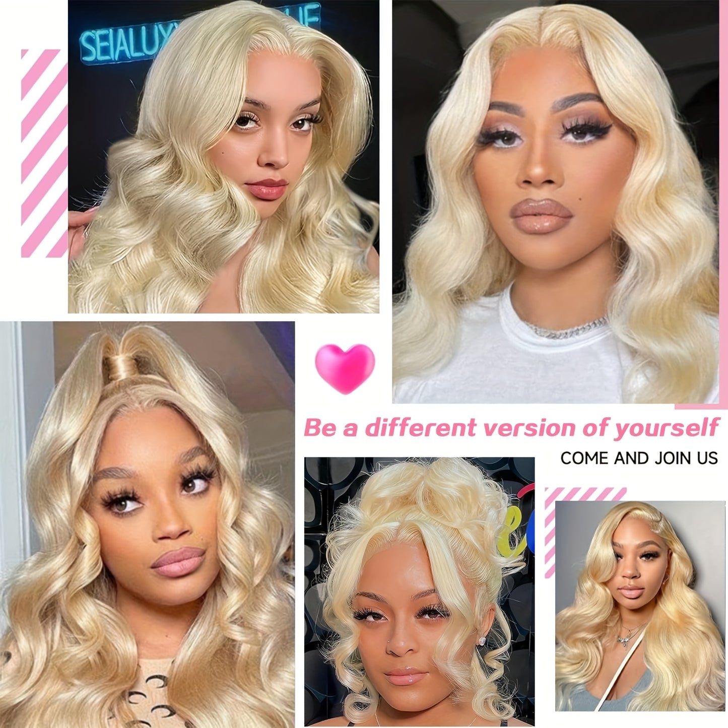 Hair Sophisticated 613 Blonde Body Wave Lace Front Wig – 13x4 HD Transparent Indian Virgin Human Hair, 180% Density, Pre-Plucked Lace Wig for Women
