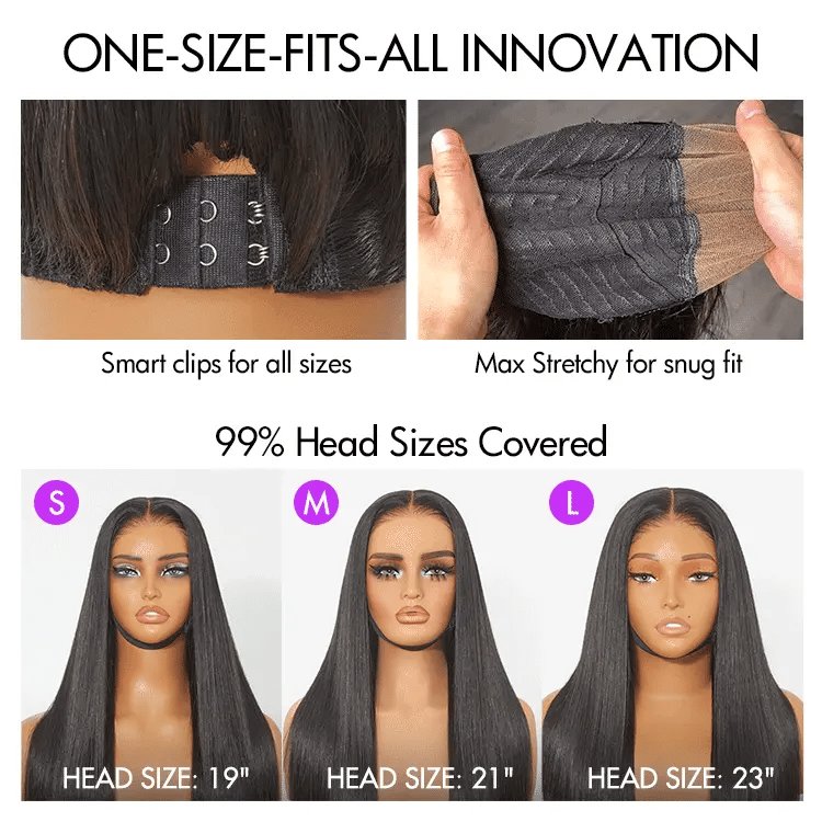 Hair Sophisticated All-Day Comfort™ Wig Deep Wave Glueless Minimalist HD Lace Human Hair Curly Wig Pre-Cut Lace