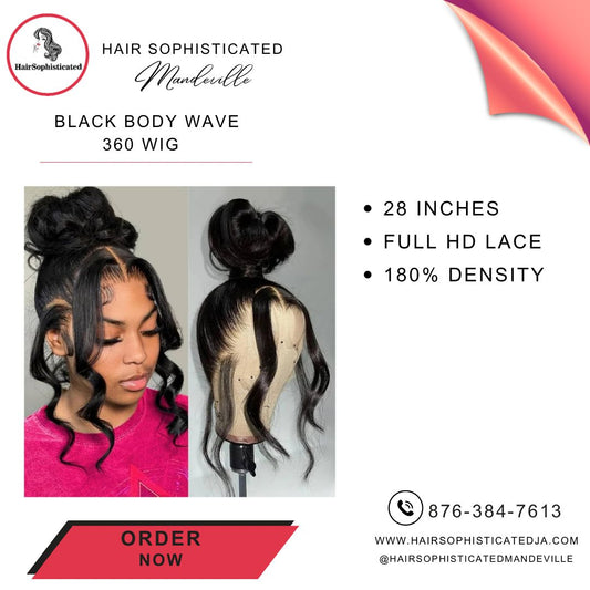 Black body wave 360 wig
