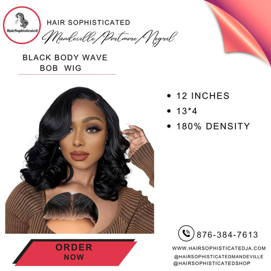 Black body wave bob wig