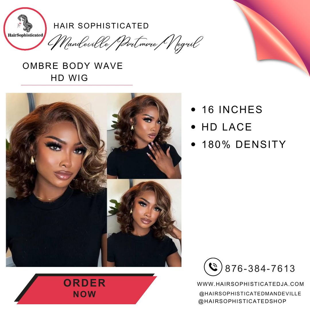 Ombre body wave HD wig