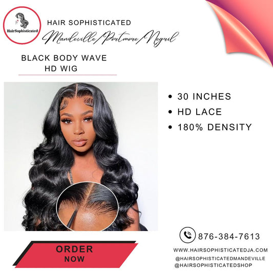 Black body wave HD wig