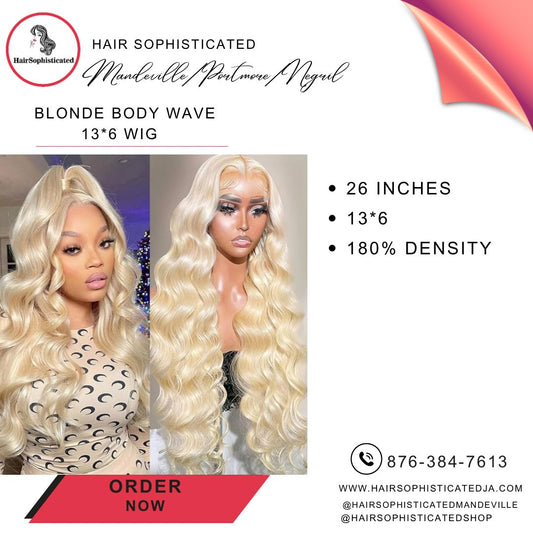 Blonde body wave 13*6 wig