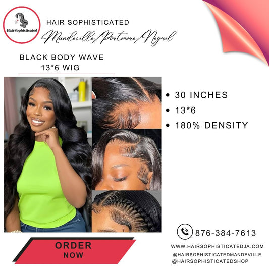 Black body wave 13*6 wig