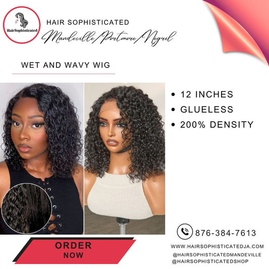 Wet and wavy wig