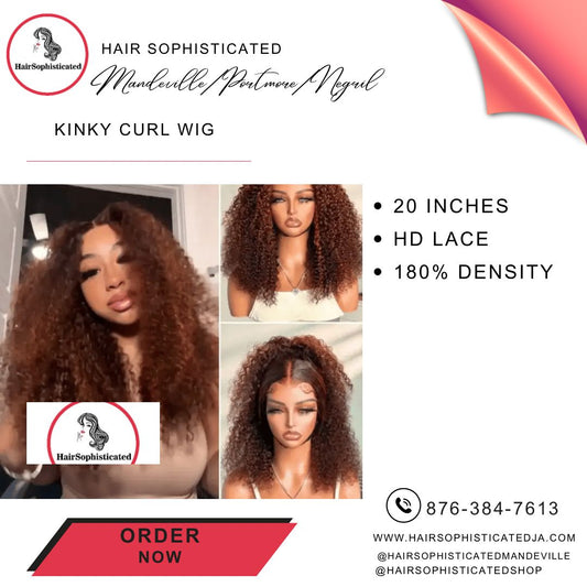 Kinky curl wig