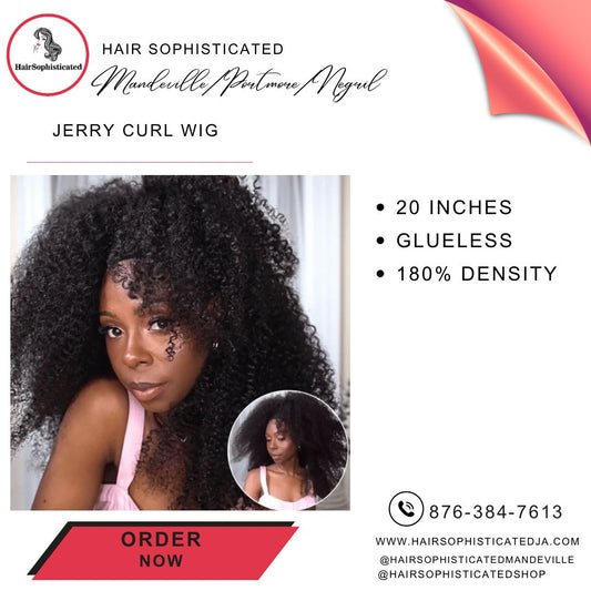 Jerry curl wig