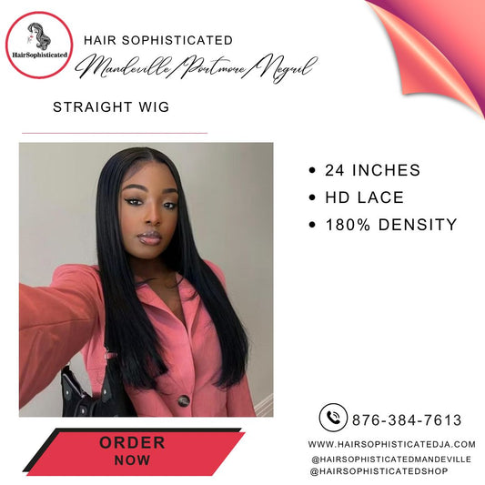 Straight wig