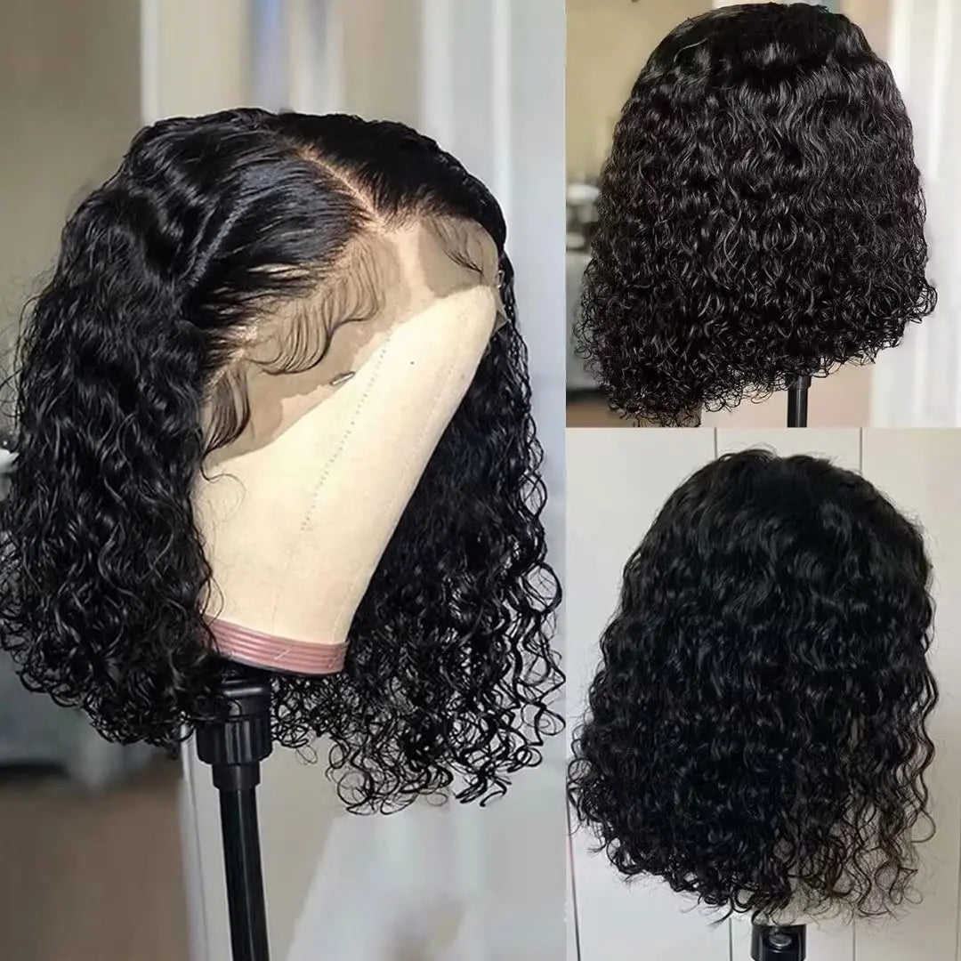 Hair Sophisticated All-Day Comfort™ Wig Deep Wave Glueless Minimalist HD Lace Human Hair Curly Wig Pre-Cut Lace
